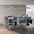 Siège de bureau ergonomique structure noire ou blanche soutien lombaire, gamme Sanford - France Bureau