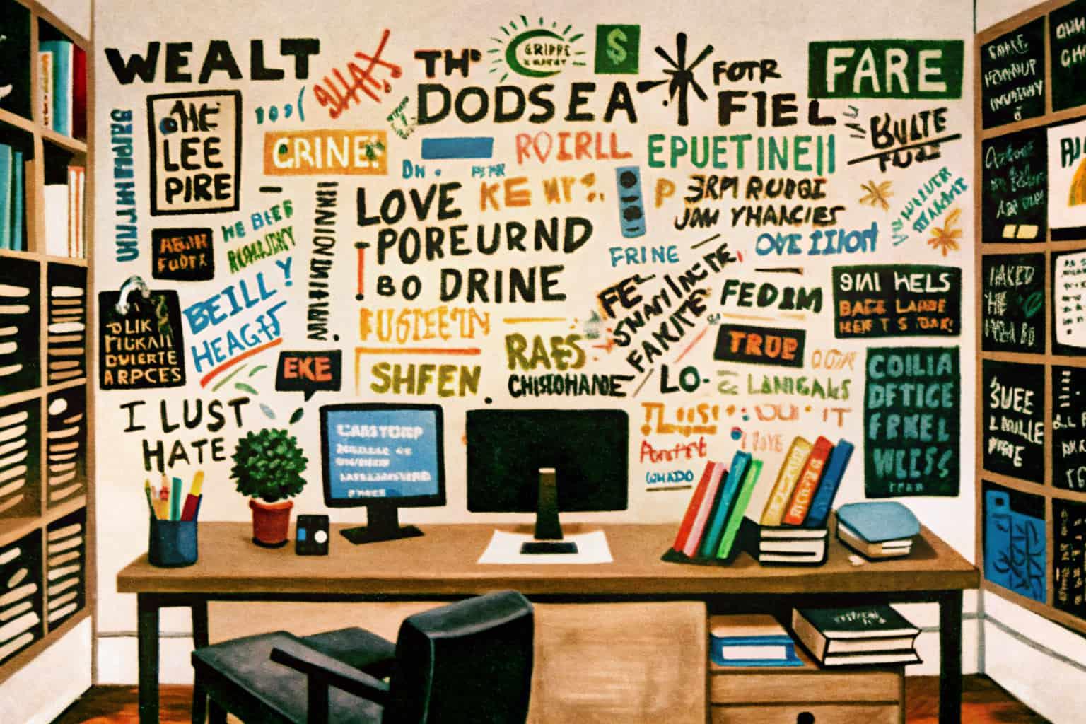 mur de bureau avec peinture, effacer des écritures d\'un mur 