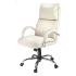 Fauteuil de direction en cuir Ivoire en destockage, gamme Bellefond - France Bureau