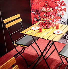 Table et chaise d'extérieur Bartolo, la gamme moderne et résistante